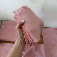 Soft Pink Linen Napkins