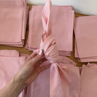 Soft Pink Linen Napkins
