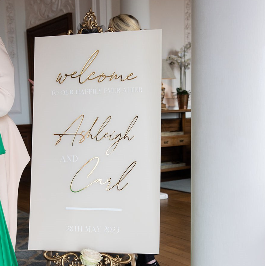 A1 Welcome Acrylic Signage