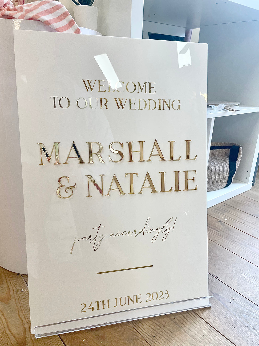 A2 Welcome Acrylic Signage