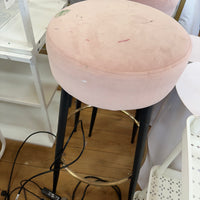 Pink Velvet Touch Bar Stools (COLLECTION ONLY)