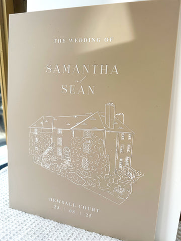 Venue Illustration Welcome Sign