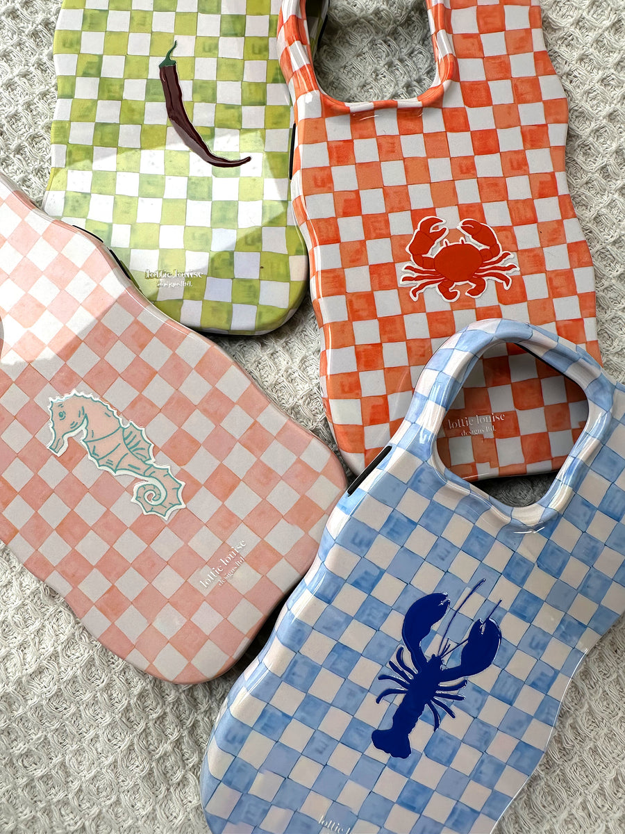 GREEN CHECK Personalised Wavy iPhone Case