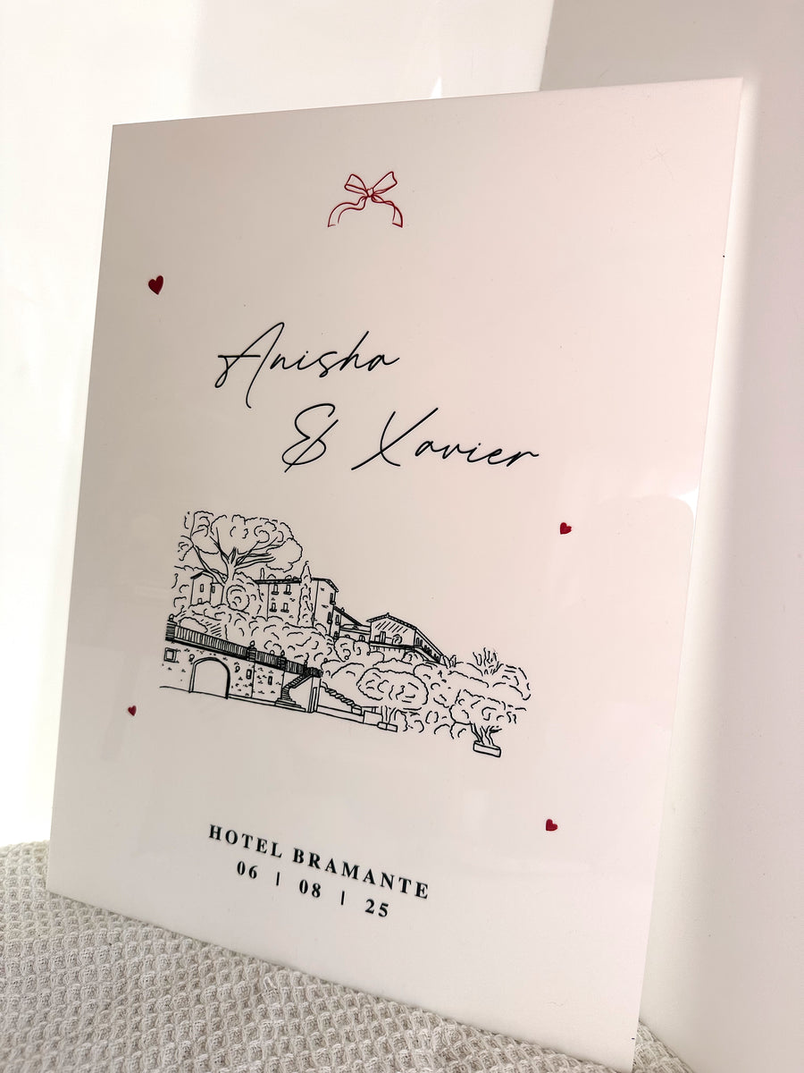 Venue Illustration Welcome Sign