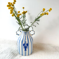 Small Stripe Ceramic Vase