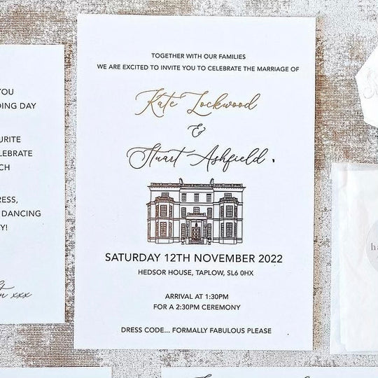 Illustrated Wedding Invitations