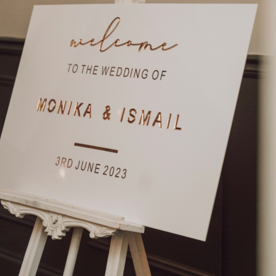 A2 Welcome Acrylic Signage