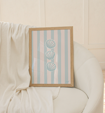 SOFT SEASHELL A4 Art Illustration Print
