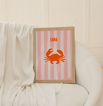 SEA CRAB A4 Art Illustration Print