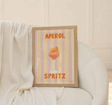 APEROL SPRITZ A4 Art Illustration Print