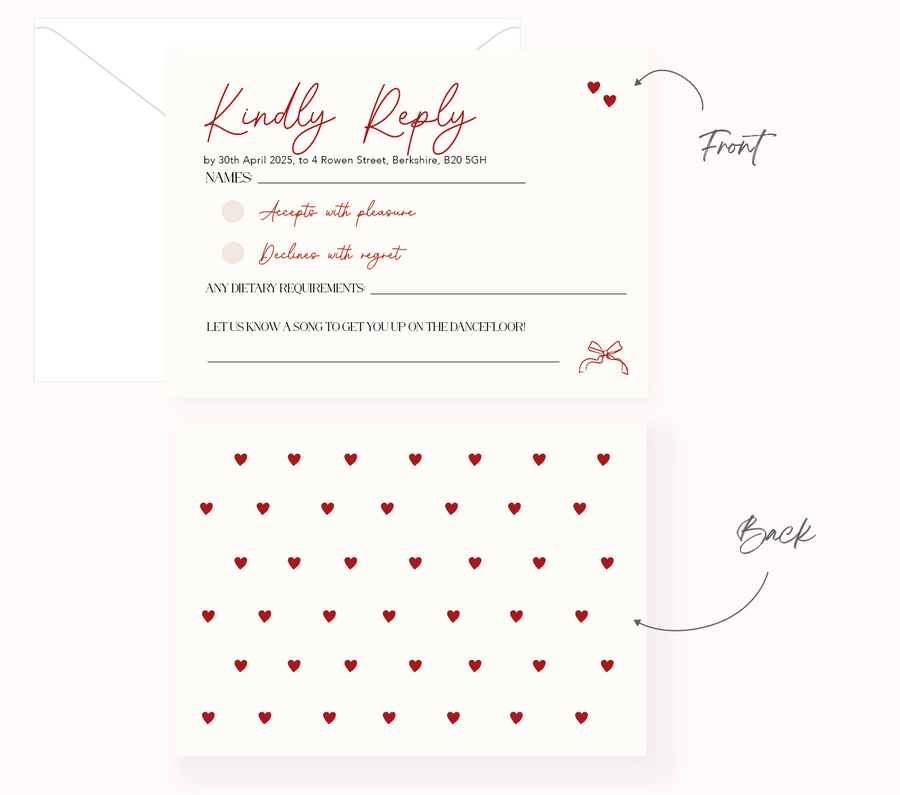 Venice A6 RSVP Card