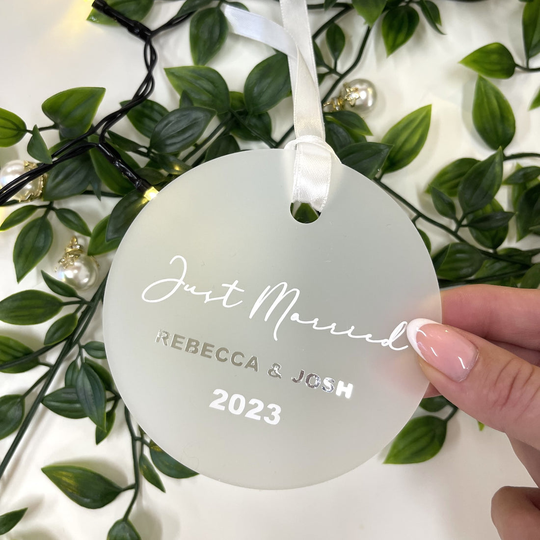 Just Married Bauble