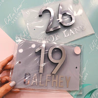 House 3D Number Acrylic Sign