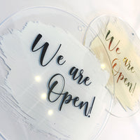 Open/Close Acrylic Sign