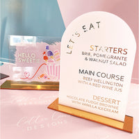 Sweets Acrylic Signage - Illustrated