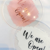 Open/Close Acrylic Sign