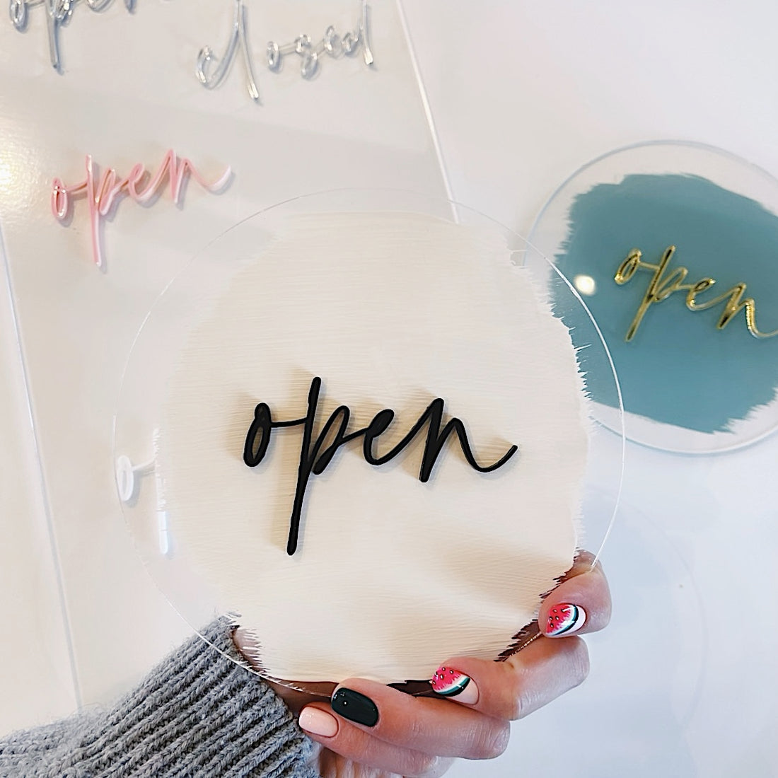 Open/Close Acrylic Sign