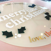 Merry Christmas At the… Signage