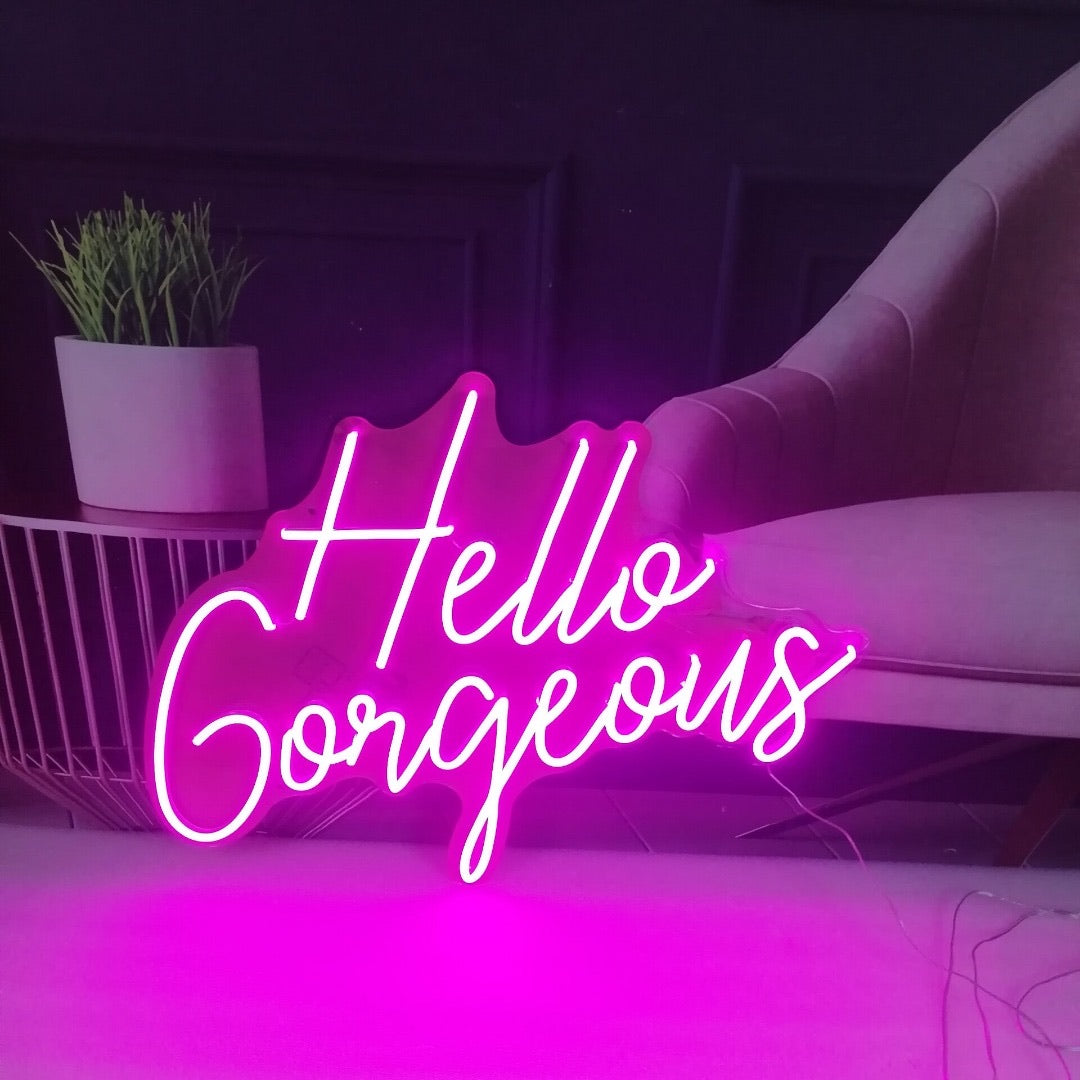 Neon Sign ‘Hello Gorgeous’